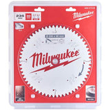 MILWAUKEE 235MM X 30MM X 60T CIRCULAR SAW BLADE WITH ANTI-FRICTION COATING