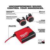 MILWAUKEE L4 RLEPB-301 REDLITHIUM USB BLUETOOTH JOBSITE EAR BUDS WITH HEARING PROTECTION