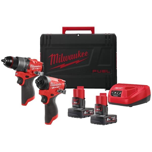 MILWAUKEE M12FPP2A2-602X M12 FUEL DRILL & DRIVER TWIN PACK