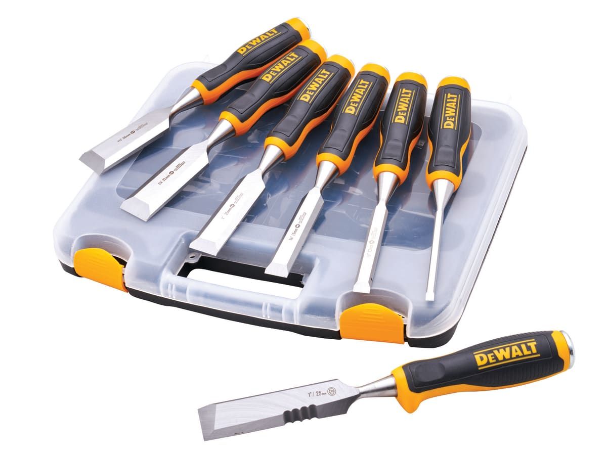 DEWALT CHISEL SET 6PC PLUS CHISEL KNIFE