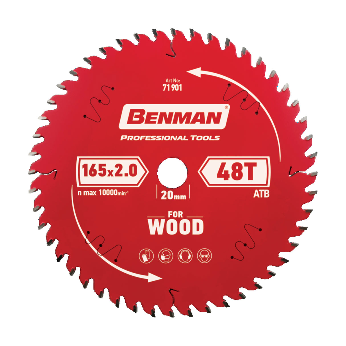 BENMAN CIRCULAR SAW BLADE FOR TABLE SAW MITRE SAW 254 X 2.6MM / 30MM 60T