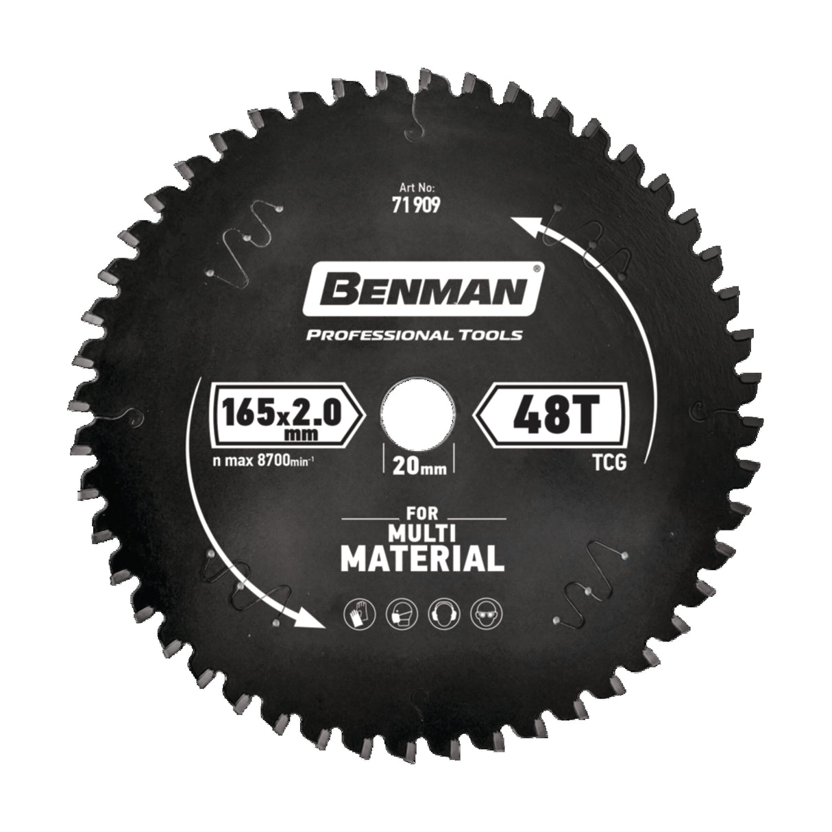 BENMAN CIRCULAR SAW BLADE MULTI MATERIAL FOR CIRCULAR SAW 235X2.4MM/30MM 64T
