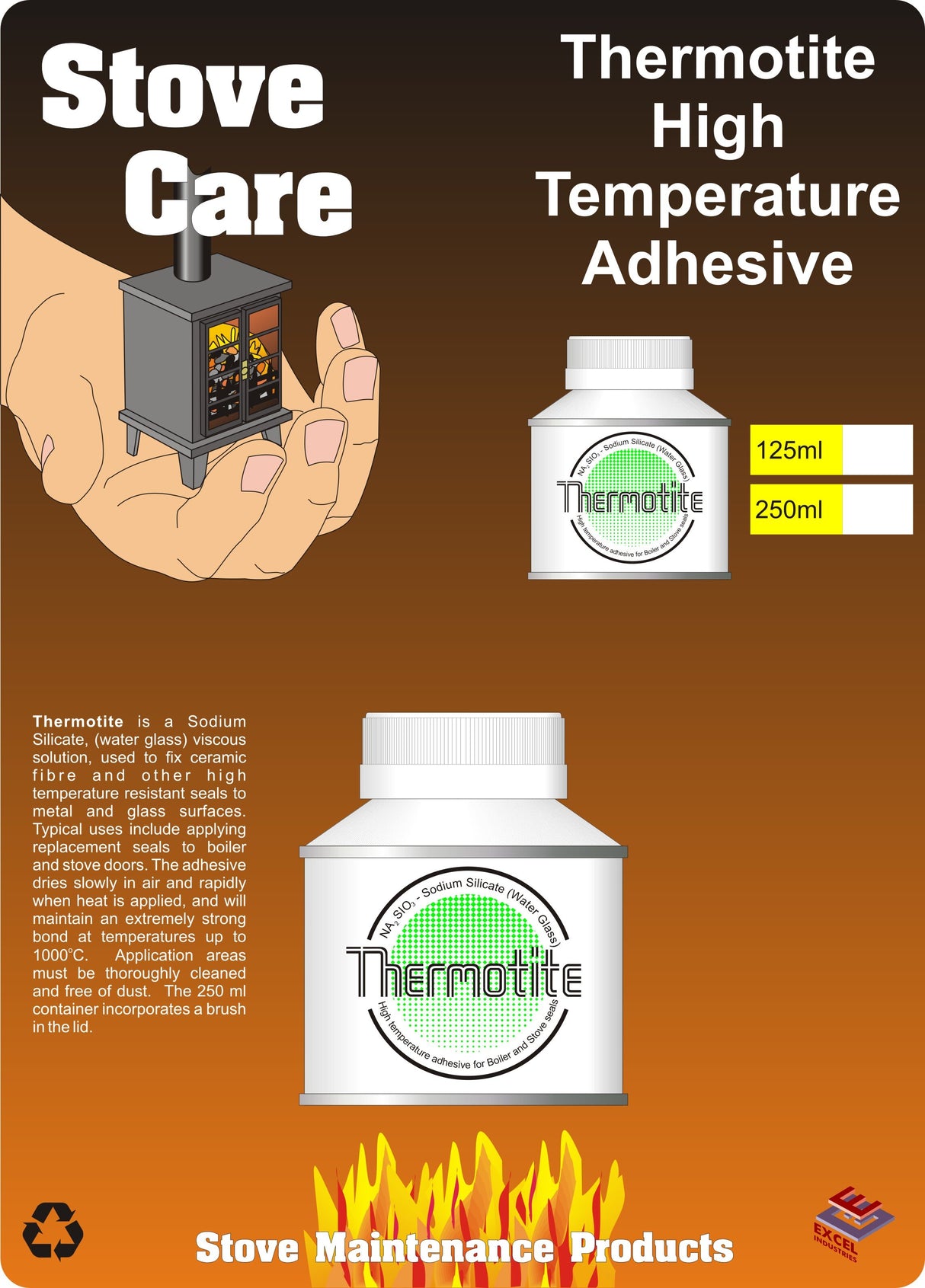 Easy Plumb Stove Care 125ml Tin of Thermotite