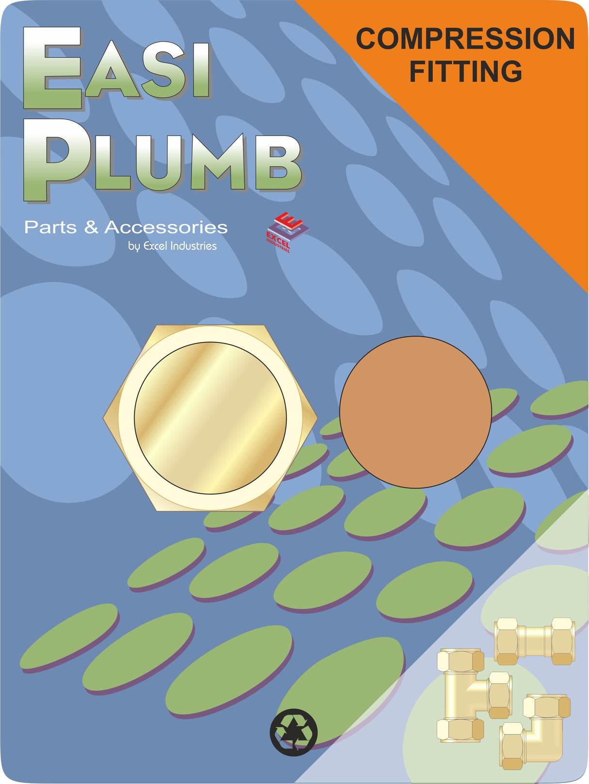 Easy Plumb 3/4" Brass Compression Blanking Cap