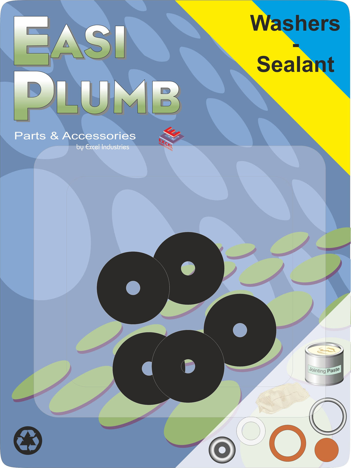 EASY PLUMB 3/4" FLAT TAP WASHERS 5PK