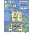 Easy Plumb 1/2" Replacement Brass Spindles incl. Bushings Pair - Watson Hire