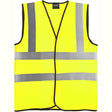 SAFELINE HI VIS WAIST COAT VEST - YELLOW - MEDIUM - Watson Hire
