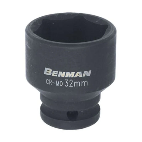 BENMAN IMPACT SOCKET, BLACK, 1/2", 38MML 19MM - Watson Hire