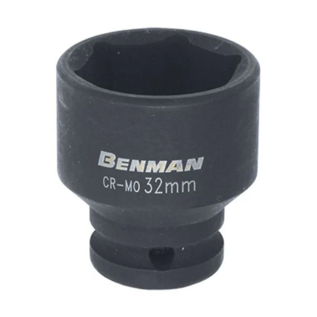 BENMAN IMPACT SOCKET, BLACK, 1/2", 38MML 19MM - Watson Hire