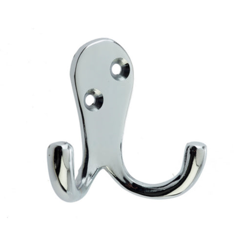 PREMIUM CHOICE Twin Robe Hook Chromed