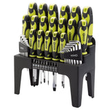 DRAPER 44PC SCREW DRIVER + STAND GREEN