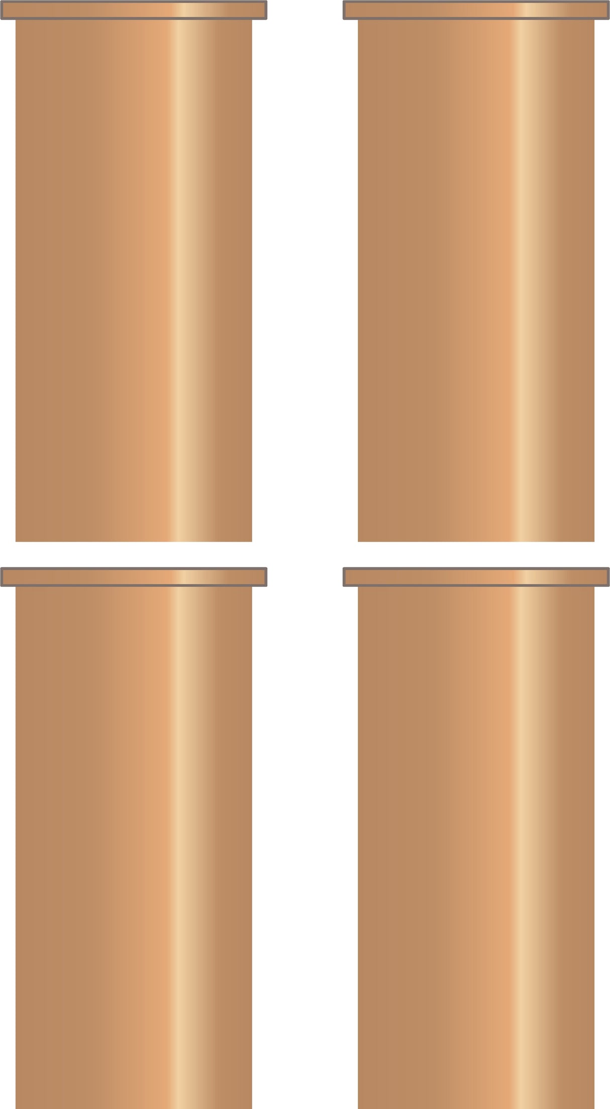 Easy Plumb 1/2" Copper Inserts 4 pk