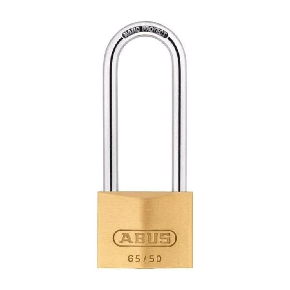 ABUS 65 SERIES BRASS 50MM PADLOCK 63MM SHACKLE KD CD