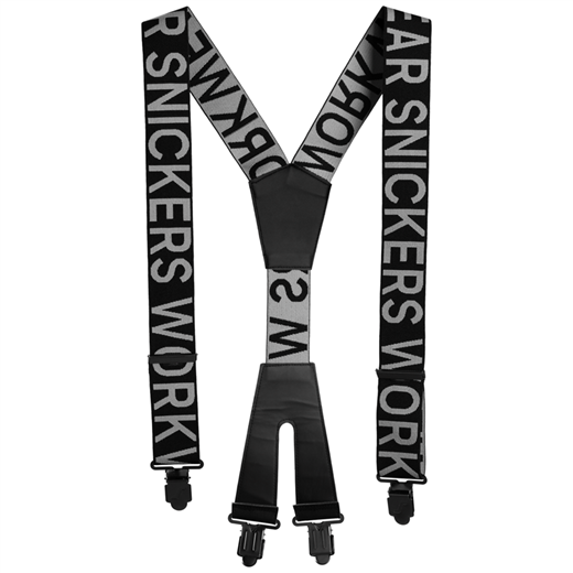 SNICKERS LOGO BRACES - BLACK / GREY