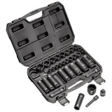 DRAPER IMPACT SOCKET SET, 3/8" & 1/2" SQ. DR. (32 PIECE)