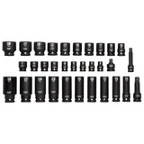 DRAPER IMPACT SOCKET SET, 3/8" & 1/2" SQ. DR. (32 PIECE)