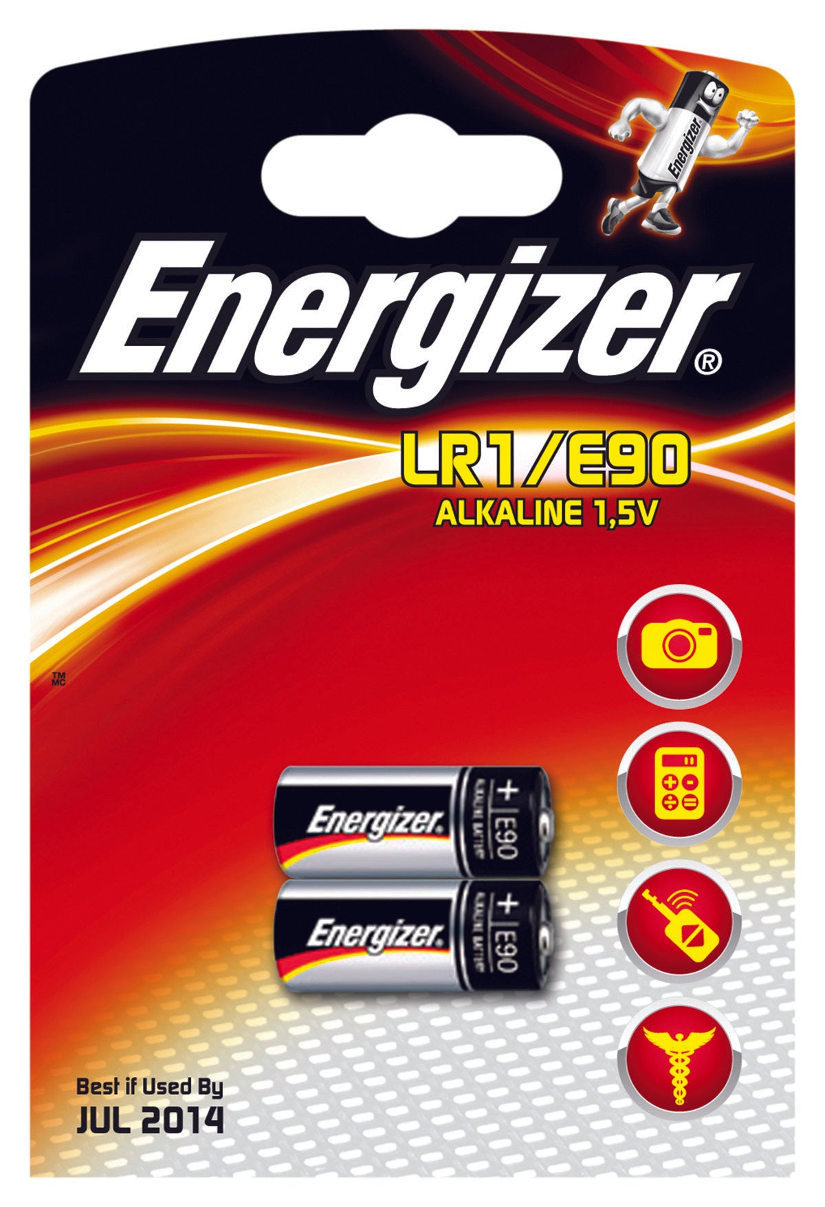 ENERGIZER LR1 / E90 ALKALINE BATTERY 2 PACK
