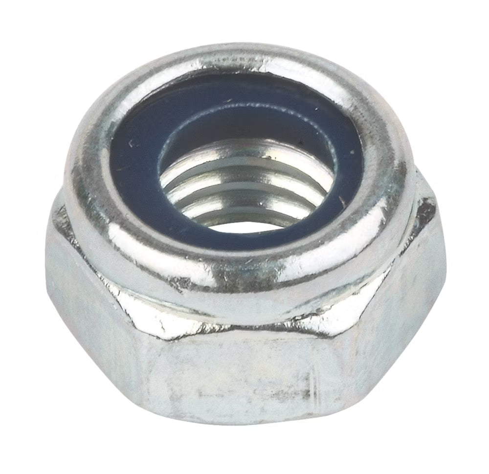NYLON LOCKING NUT BZP M10 BAG 50