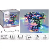 CHRISTMAS LIGHTS 192 LED BATTERY OPERATED