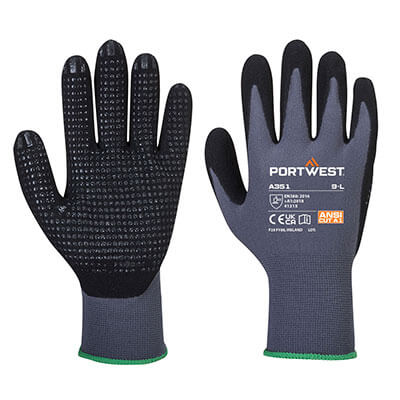PORTWEST DERMIFLEX PLUS GLOVE - GREY - LARGE