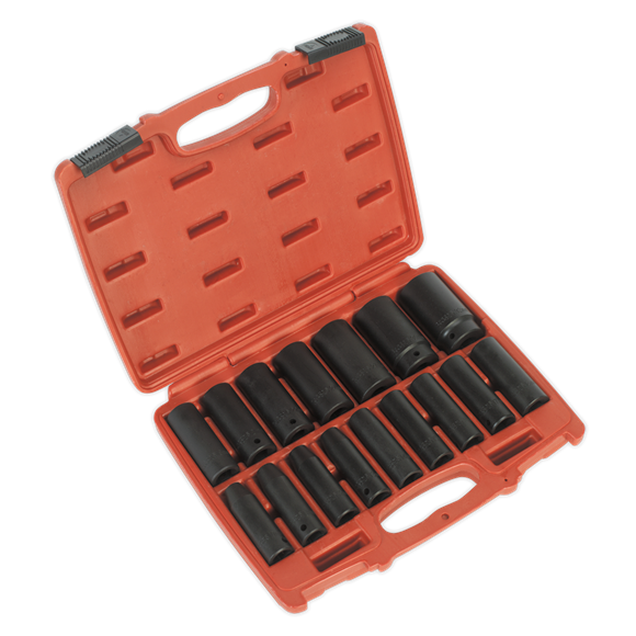 IMPACT SOCKET SET 16PC 1/2" SQ DRIVE