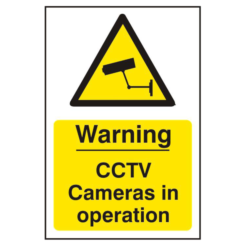 WARNING CCTV CAMERAS IN OPERATION - PVC (200 X 300MM)