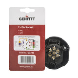 SOCKET PVC 7 PIN 12 VOLT