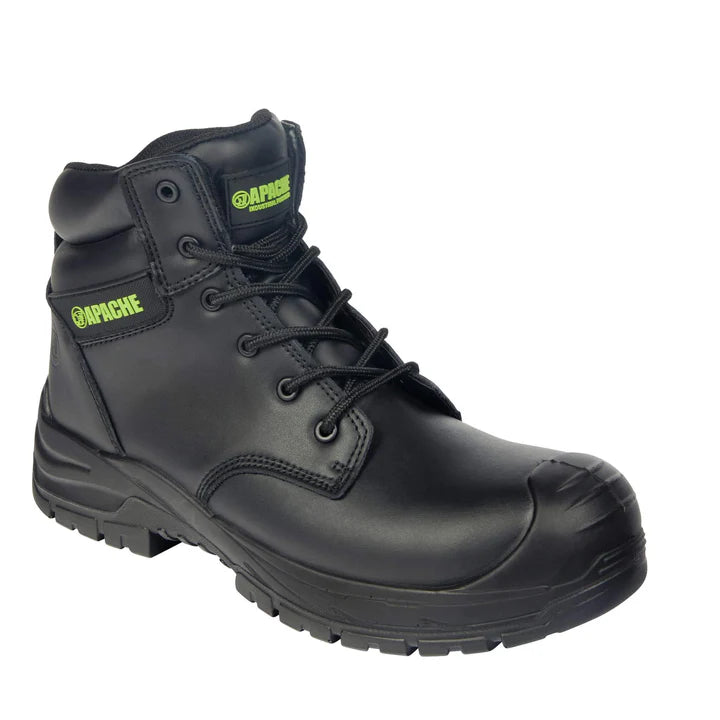 EDMONTON LEATHER SAFETY BOOT S7L BLACK