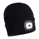 PORTWEST RECHARGEABLE TWIN LED BEANIE