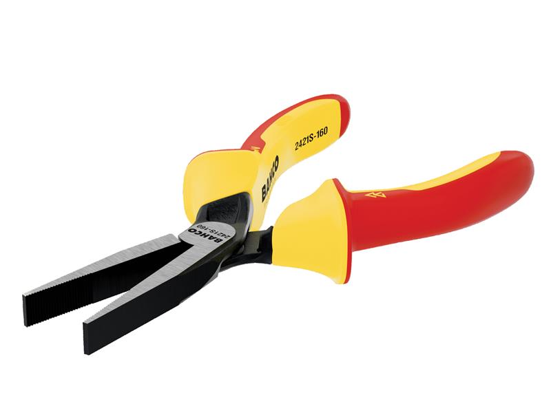 Bahco 2421S ERGO™ Insulated Flat Nose Pliers 160mm (6.1/4in)