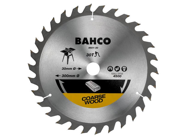 Bahco 8501-30XF Site Saw Blade for Wood 300 x 30mm x 60T - Watson Hire