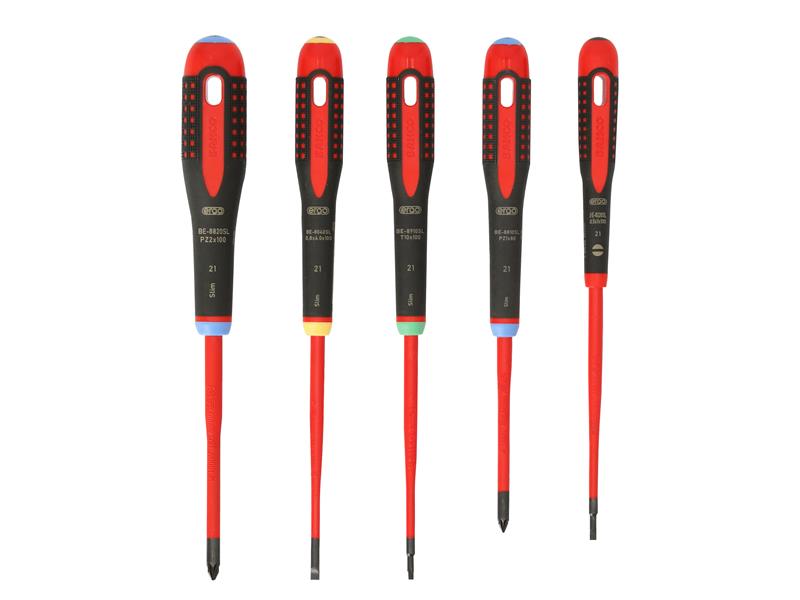 Bahco BE-9872SL ERGO™ VDE Insulated Screwdriver Set, 5 Piece