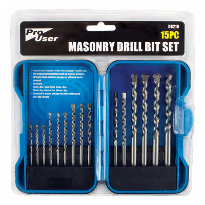 BB-DB216  15PC MASONRY DRILL BIT SET