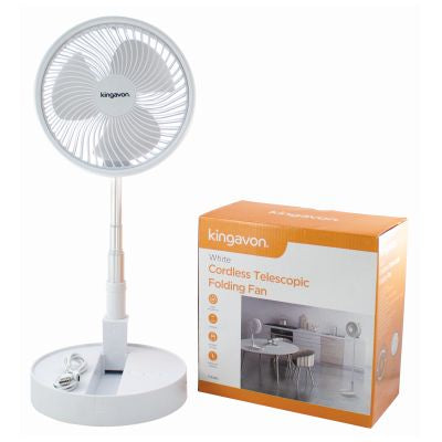 KINGAVON CORDLESS TELESCOPIC FOLDING FAN