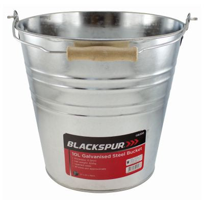 BLACKSPUR 10L GALVANISED STEEL BUCKET