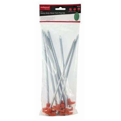 REDWOOD TENT PEGS HEAVY DUTY SET 8PC