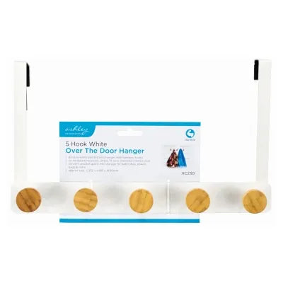 BB-HC230  5 HOOK WHITE OVER THE DR HANG