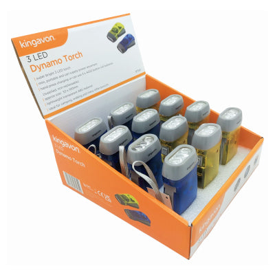 3 LED DYNAMO TORCH