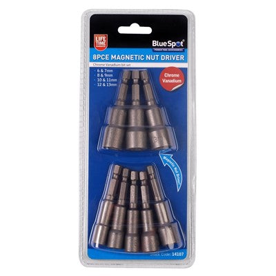 BLUESPOT 8PC MAGNETIC NUT DRIVER SET