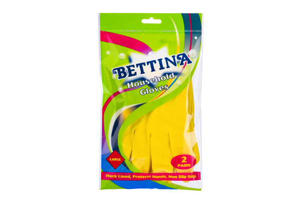 BETTINA HOUSEHOLD GLOVES LARGE 2PK