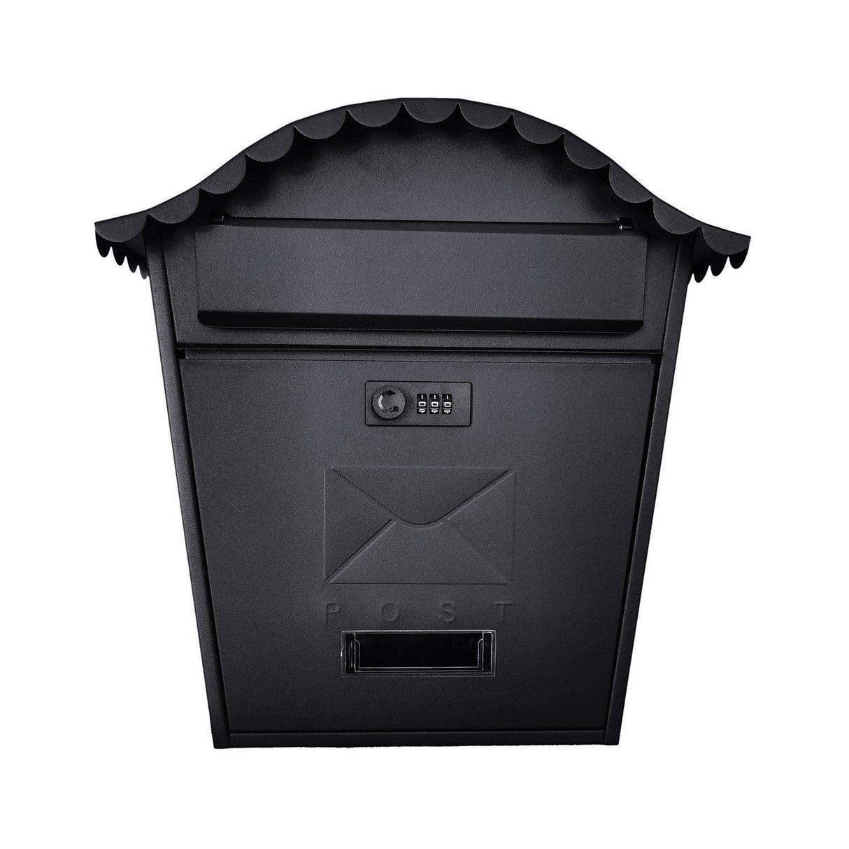 Secure Matt Black Post Box with Combo Lock – Watson Hire