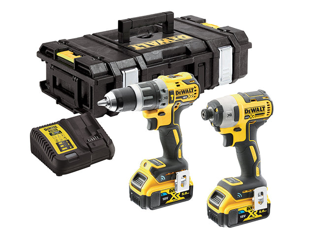 DEWALT DCK2500P2B XR Brushless Tool Connect Twin Pack 18V 2 x 5.0Ah Li-ion - Watson Hire