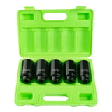 DSD TOOLS 5PC 1/2" DR 12PT DEEP IMPACT HUB NUT SOCKETS