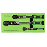 DSD TOOLS 3PC FLEXIBLE EXTENDABLE RATCHET SET 1/4" - 3/8" - 1/2" DRIVES