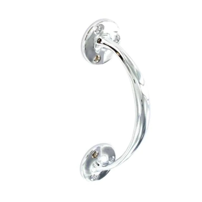 DOORWORKS BOW HANDLE CHROME 150MM 6"