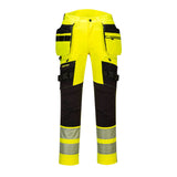 PORTWEST DX4 HI-VIS TROUSERS YELLOW