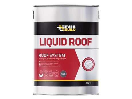 Everbuild Sika Aquaseal Liquid Roof Slate Grey 7kg - Watson Hire