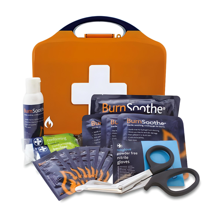 BURNS FIRST AID KIT ORANGE BOX
