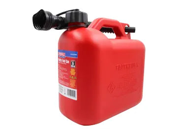 FAITHFULL PLASTIC FUEL CAN 5L RED