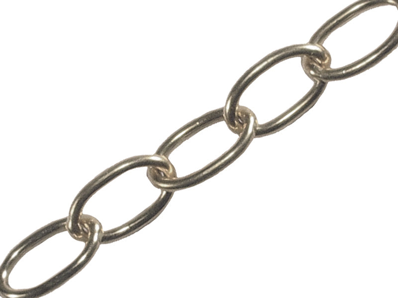 Faithfull Oval Chain 1.8mm x 10m Chrome